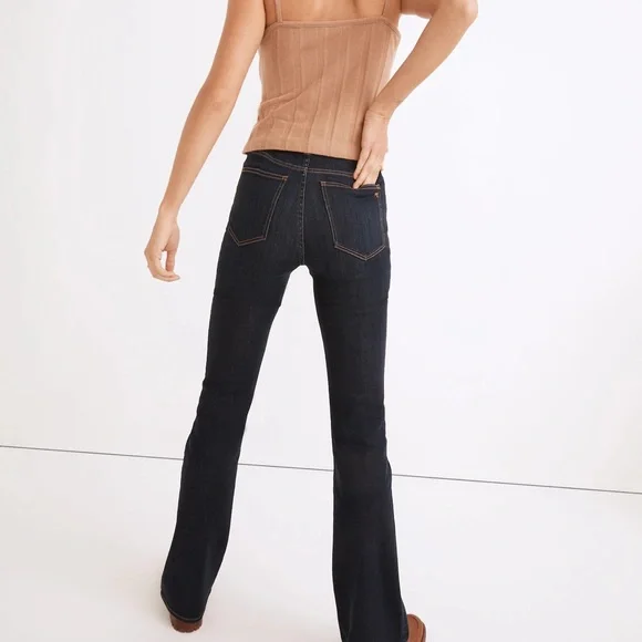 Madewell 11" High-Rise Skinny Flare Jeans in Larkspur Wash: TENCEL™ Denim